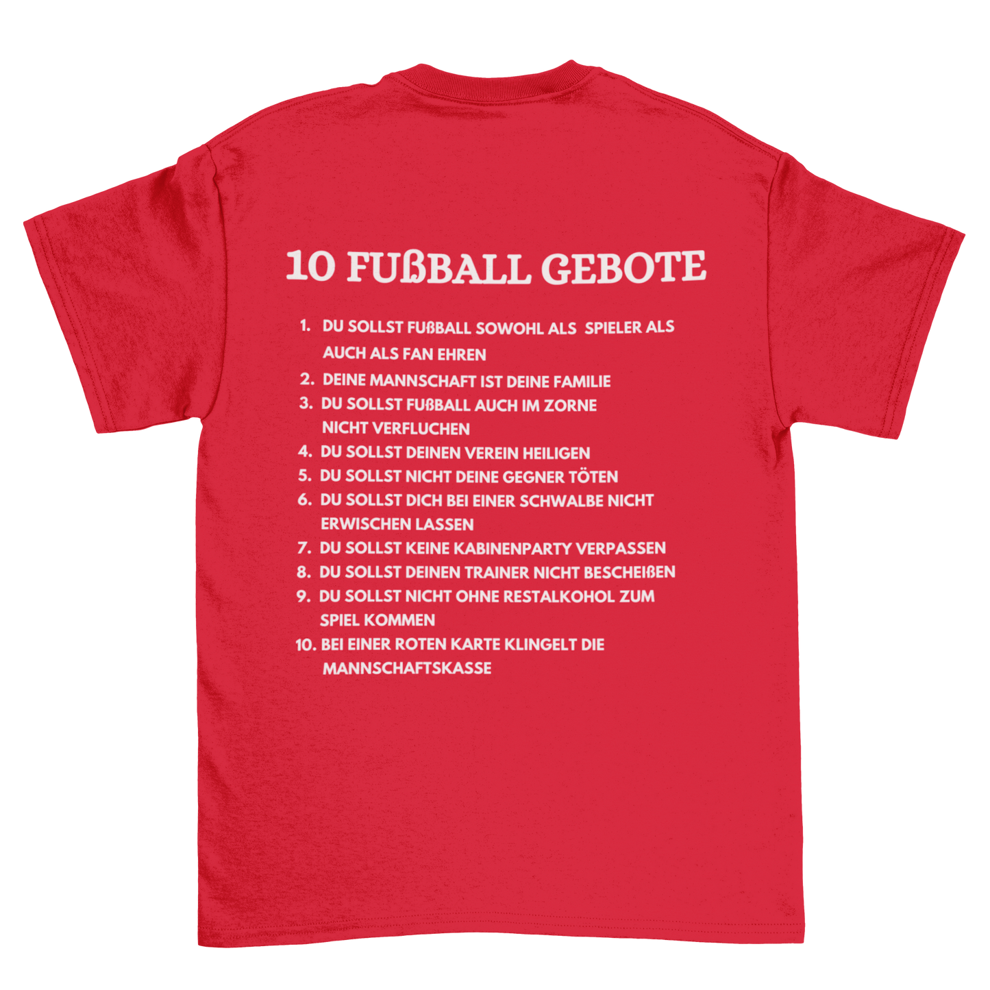 Fußball Gebote Backprint | Shirt