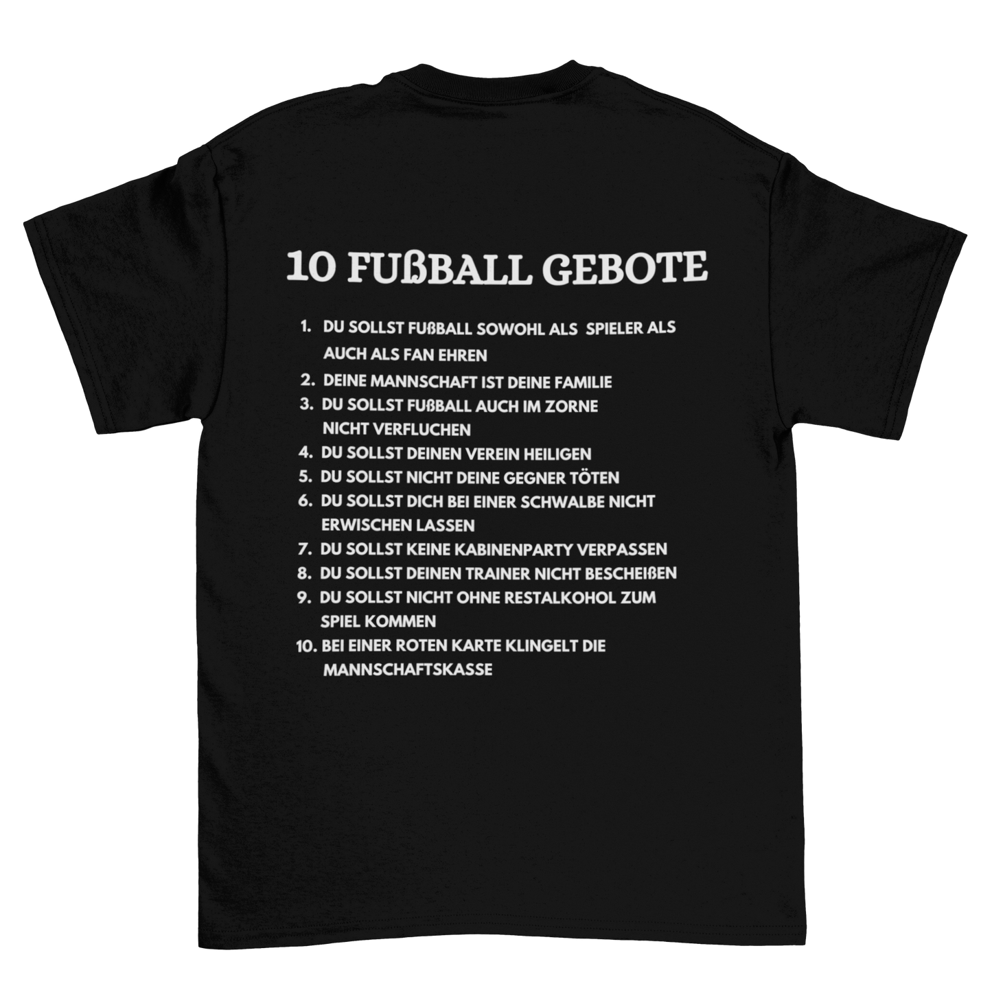 Fußball Gebote Backprint | Shirt
