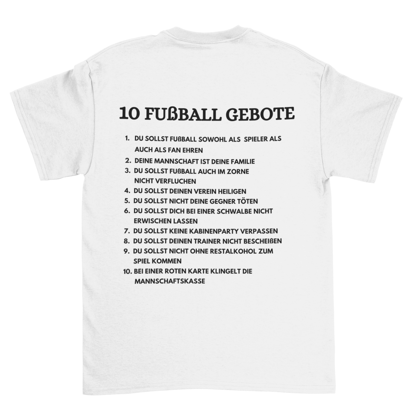 Fußball Gebote Backprint | Shirt