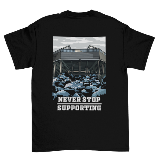 Never stop supporting Backprint | Shirt