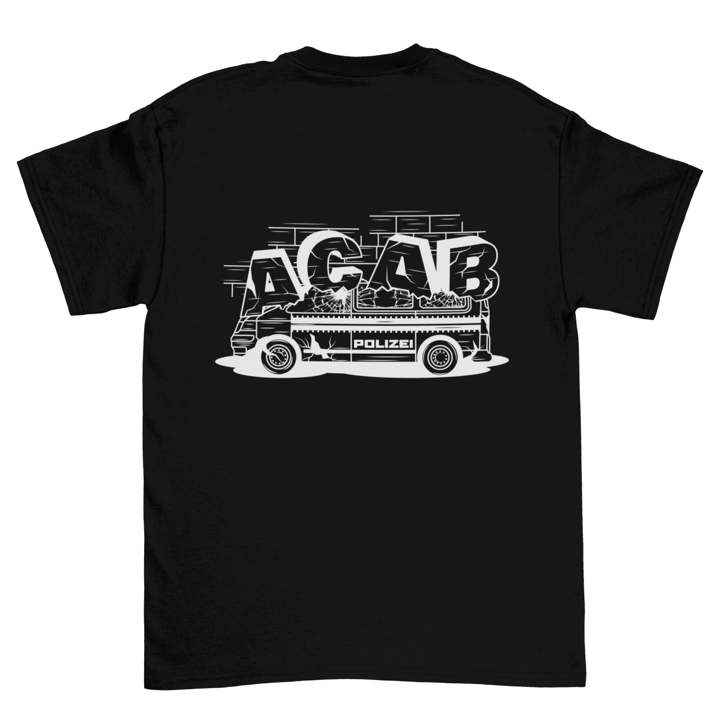 Destroyed car Backprint | Shirt
