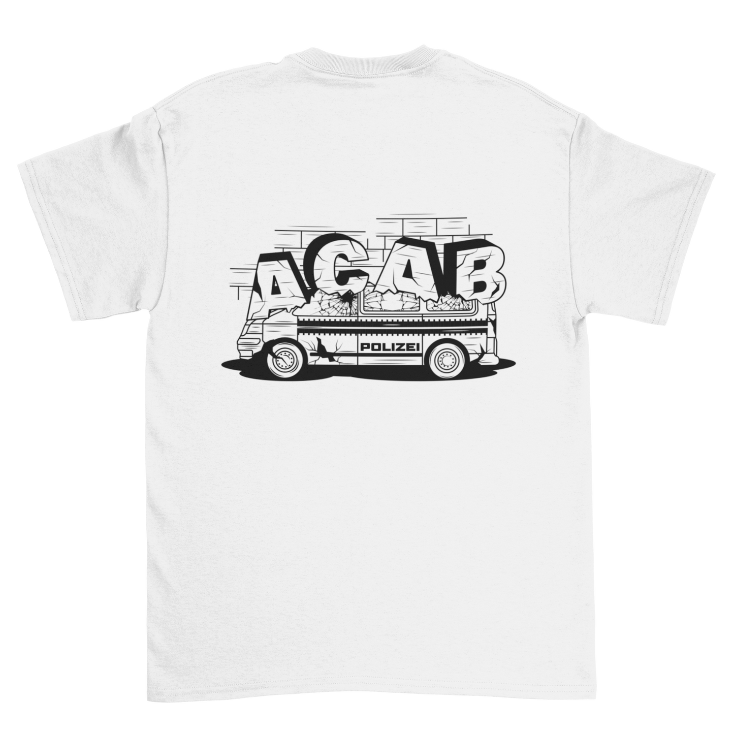 Destroyed car Backprint | Shirt