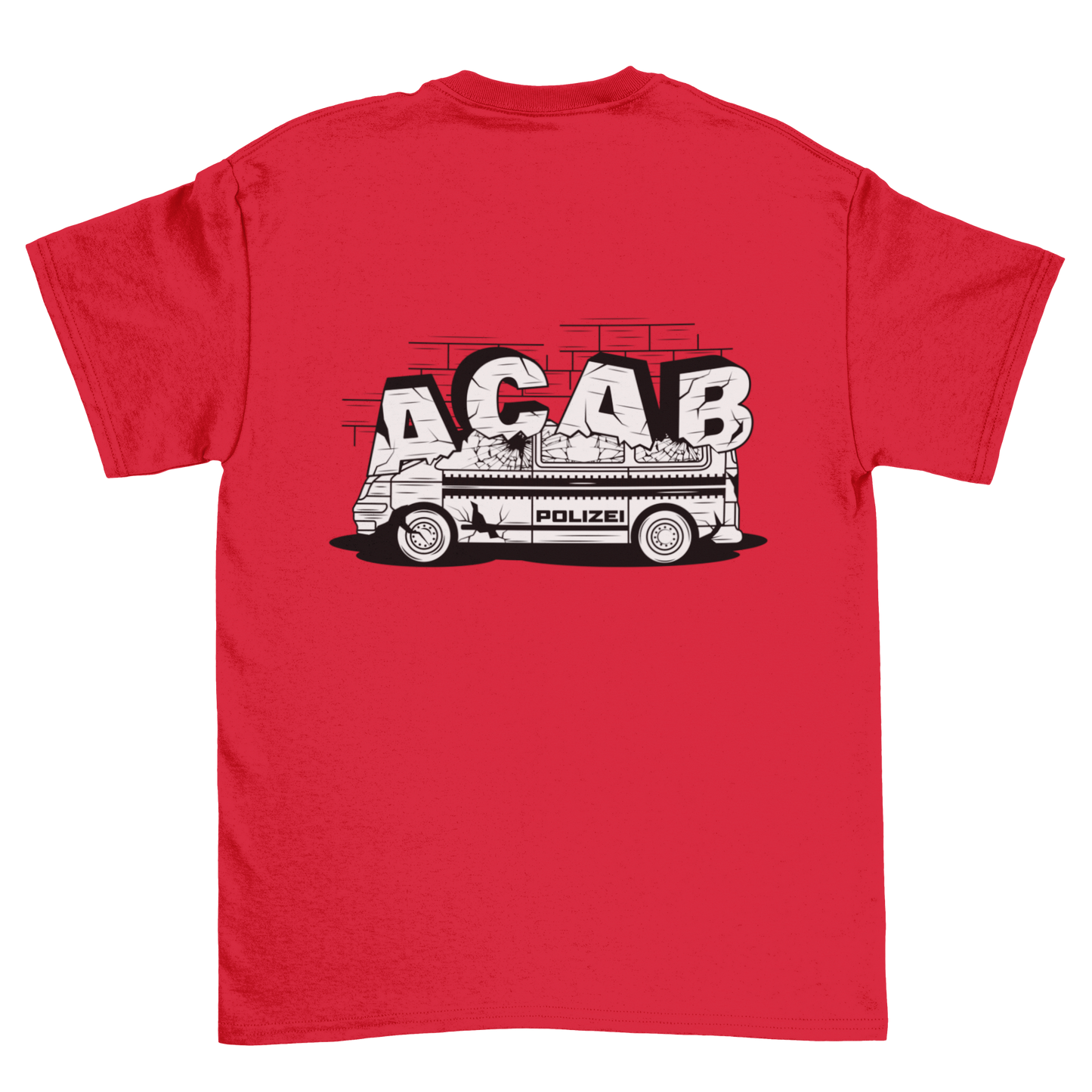 Destroyed car Backprint | Shirt