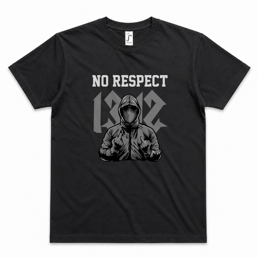 No Respect | Shirt — Schwarz