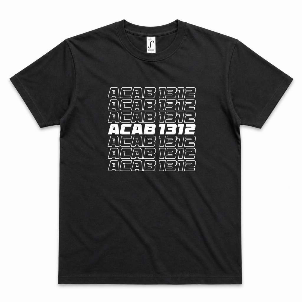 1312 monochrom | Shirt — Schwarz