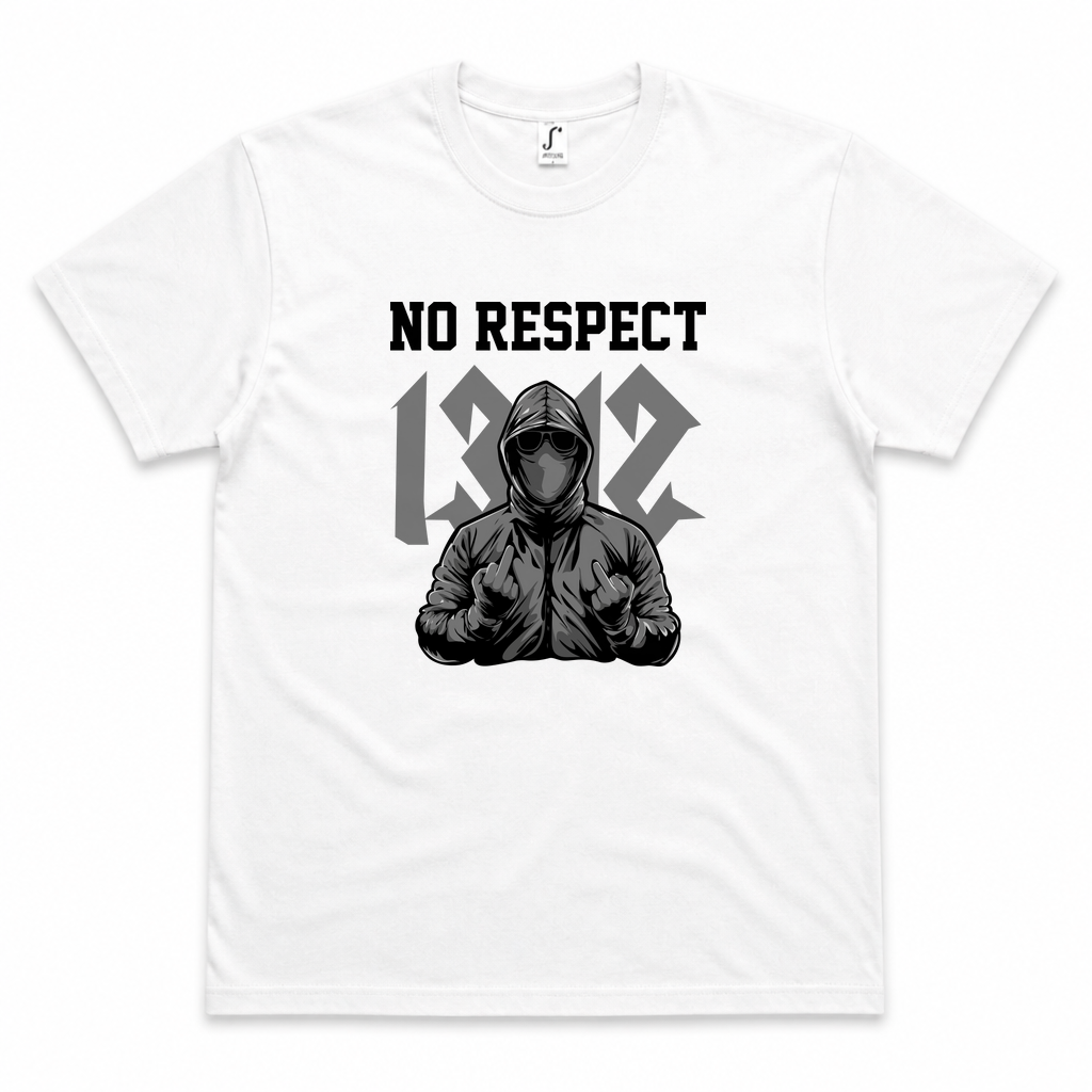 No Respect | Shirt — Weiß