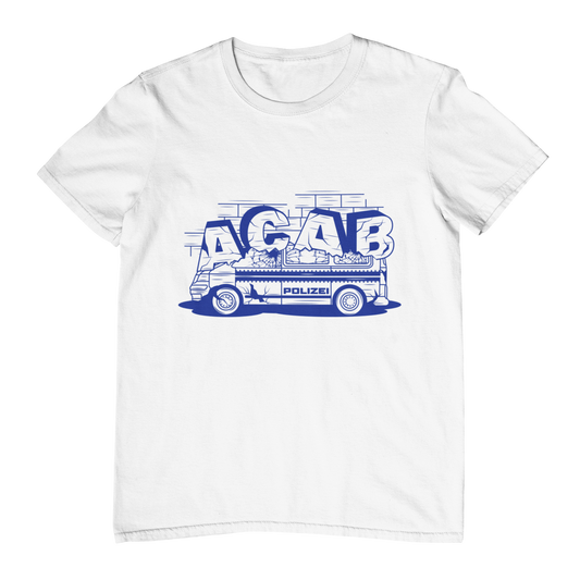 Destroyed car blue | Shirt